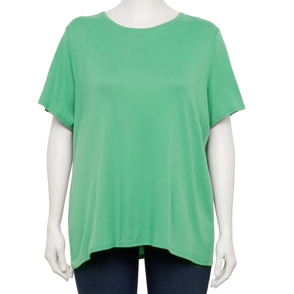 Women's Plus Size Croft & Barrow® Essential Crewneck The Classic Tee/Size 3X